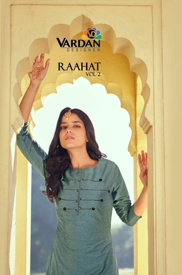 VARDAN-DESIGNER-RAAHAT-VOL-2-ROMAN-SILK-KURTI-WITH-PANTS-AT-SURAT-2