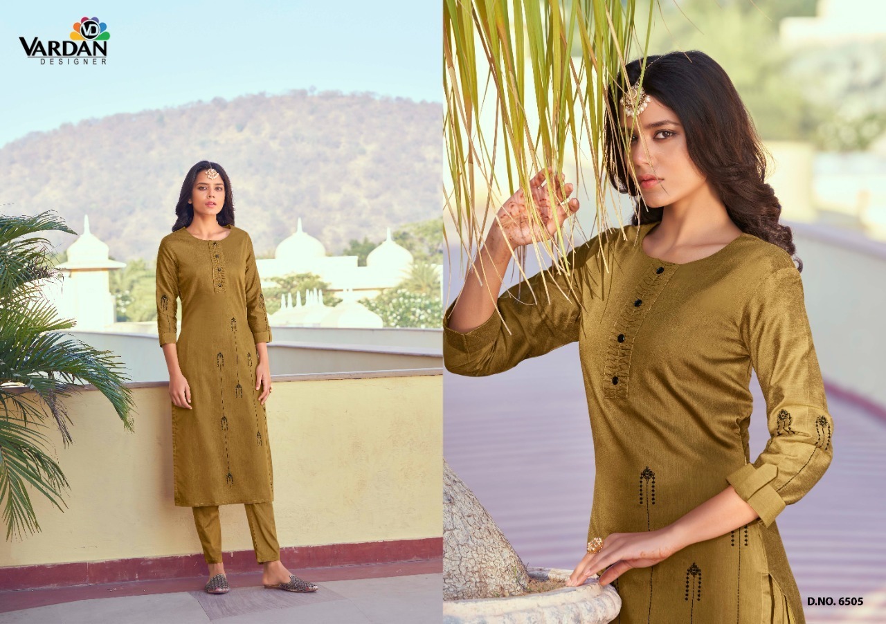 VARDAN-DESIGNER-RAAHAT-VOL-2-ROMAN-SILK-KURTI-WITH-PANTS-AT-SURAT-5