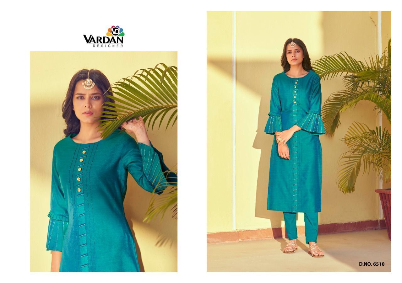VARDAN-DESIGNER-RAAHAT-VOL-3-ROMAN-SILK-KURTI-WITH-PANTS-AT-WHOLESALE-4