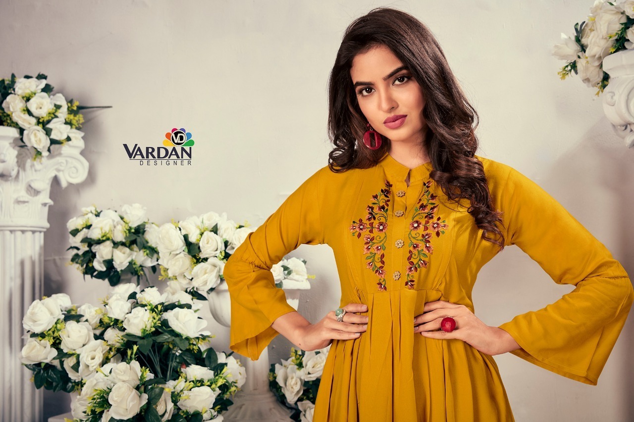 VARDAN-GOOD-NEWS-VOL-1-RAYON-GOWN-STYLE-KURTIS-LATEST-CATALOGUE-2021-1