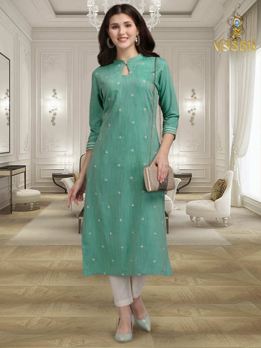 VASSU-KURTI-PANT-VOL-1-FANCY-KURTIS-WHOLESALE-2