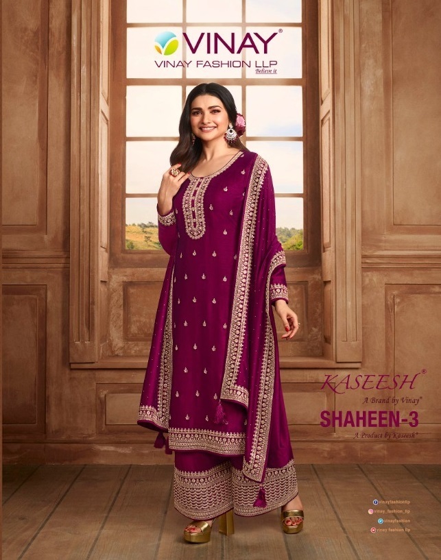 VINAY-KASEESH-SHAHEEN-VOL-3-SILK-GEORGETTE-EMBROIDERY-SUITS-WHOLESALE-1