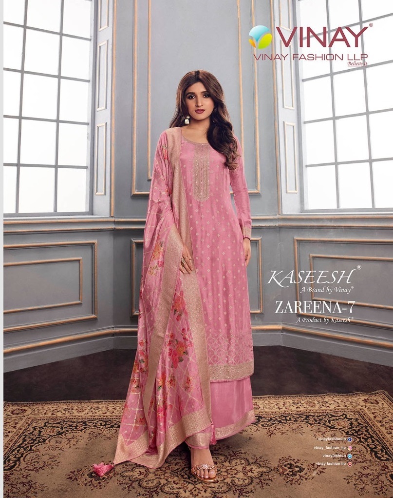 VINAY-KASEESH-ZAREENA-VOL-7-DOLA-JAQUARD-DIGITAL-PRINTED-SUITS-SURAT-1