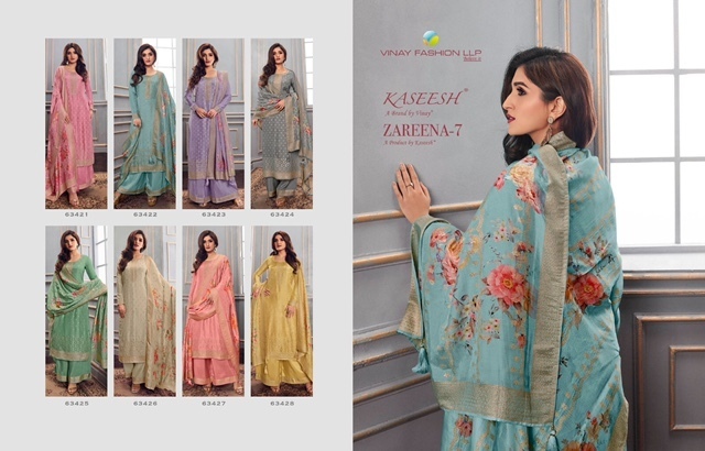 VINAY-KASEESH-ZAREENA-VOL-7-DOLA-JAQUARD-DIGITAL-PRINTED-SUITS-SURAT-3
