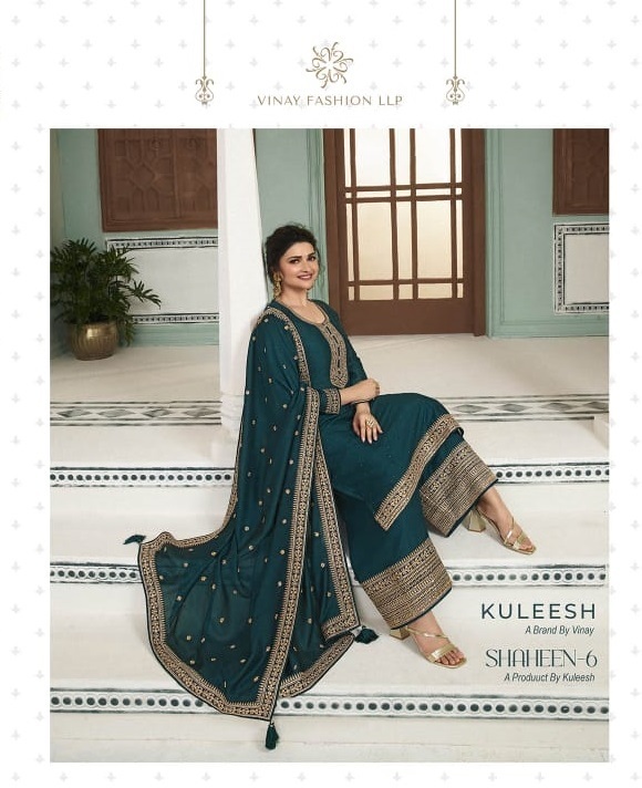 VINAY-KULEESHSHAHEEN-VOL-6-SILK-GEORGETTE-SALWAR-SUIT-SURAT-1