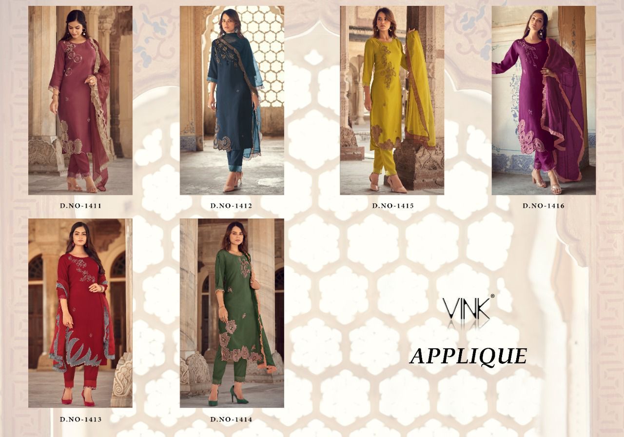 VINK-APPLIQUE-HANDWORK-KURTI-PANTS-WITH-DUPATTA-WHOLESALER-SURAT-1