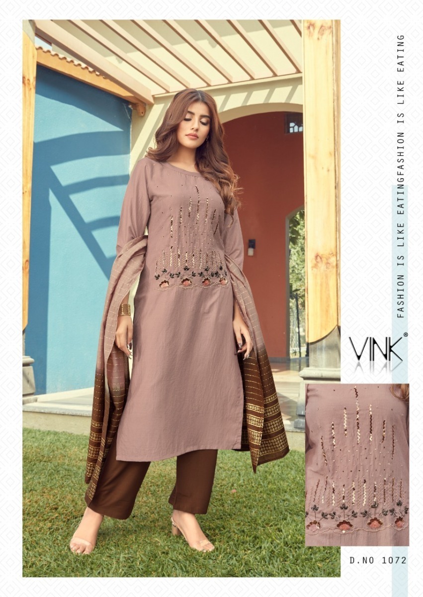 VINK-FLUTE-HANDWORK-KURTI-WITH-DUPATTA-CATALOGUE-3