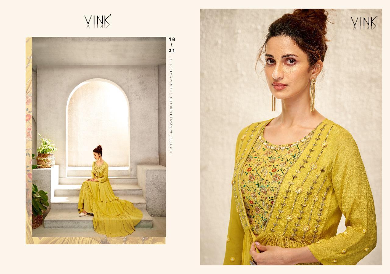VINK-LIMELIGHT-CROP-TOP-WITH-JACKET-AND-SKIRT-READYMADE-KURTI-SET-2