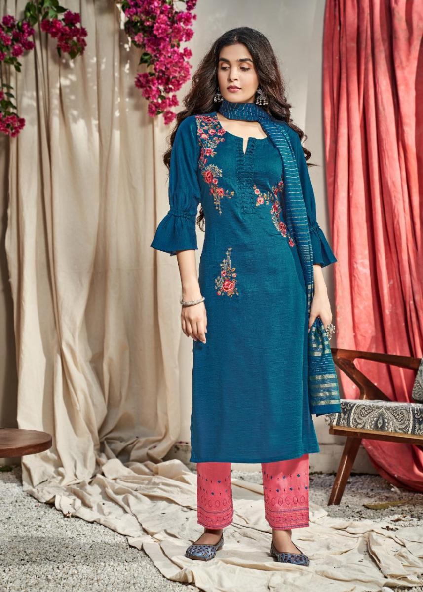 VINK-STARLIGHT-VOL-3-VISCOSE-SILK-KURTI-PANT-WITH-DUPATTA-WHOLESALER-SURAT-6
