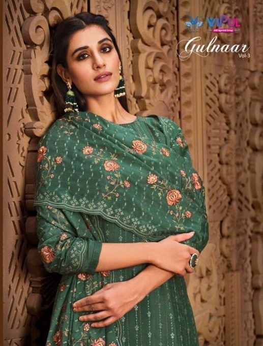 VIPUL-GULNAAR-VOL-3-CHINON-EMBROIDERY-SUITS-WHOLESALER-SURAT-1