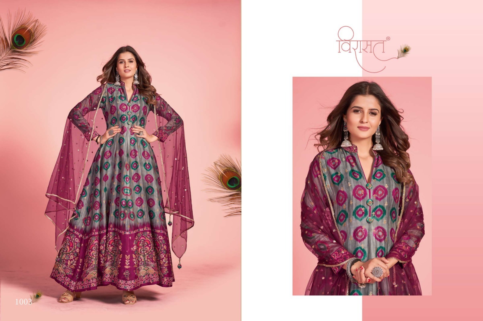 VIRASAT-KALAMKARI-PURE-DOLA-SILK-GOWN-WITH-DUPATTA-WHOLESALER-4