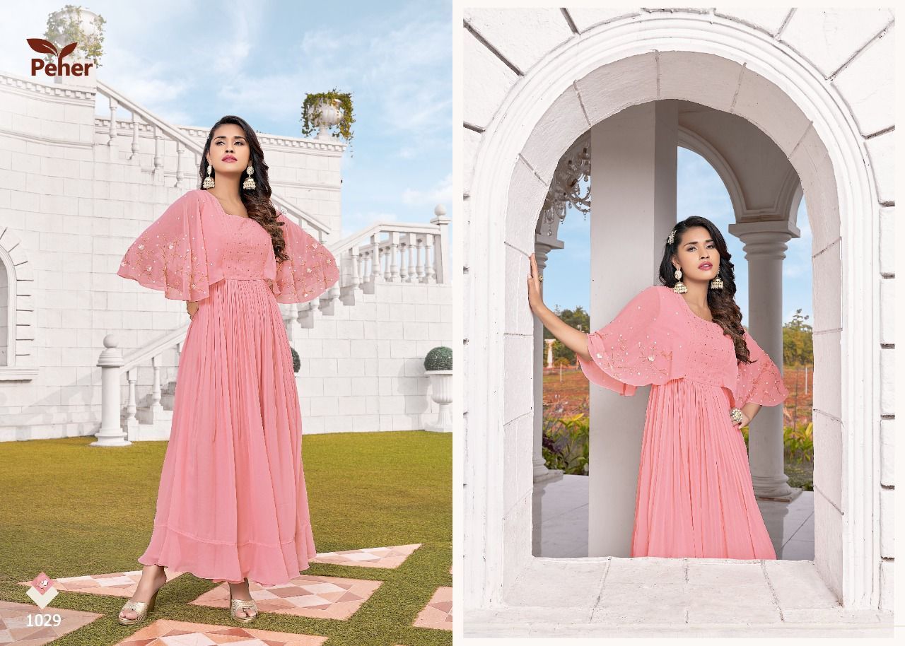 VIVILS-RETRO-VOL-1-GEORGETTE-GOWN-STYLE-KURTIS-AT-WHOLESALE-10