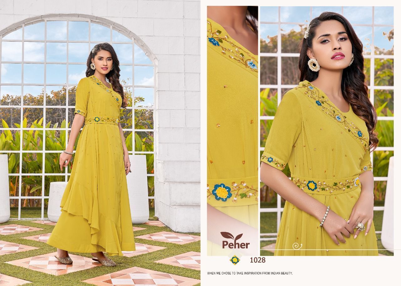 VIVILS-RETRO-VOL-1-GEORGETTE-GOWN-STYLE-KURTIS-AT-WHOLESALE-11