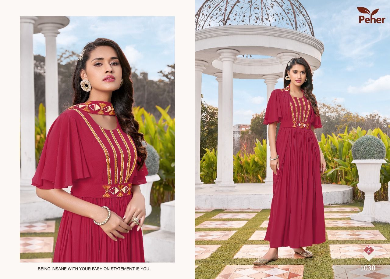 VIVILS-RETRO-VOL-1-GEORGETTE-GOWN-STYLE-KURTIS-AT-WHOLESALE-12