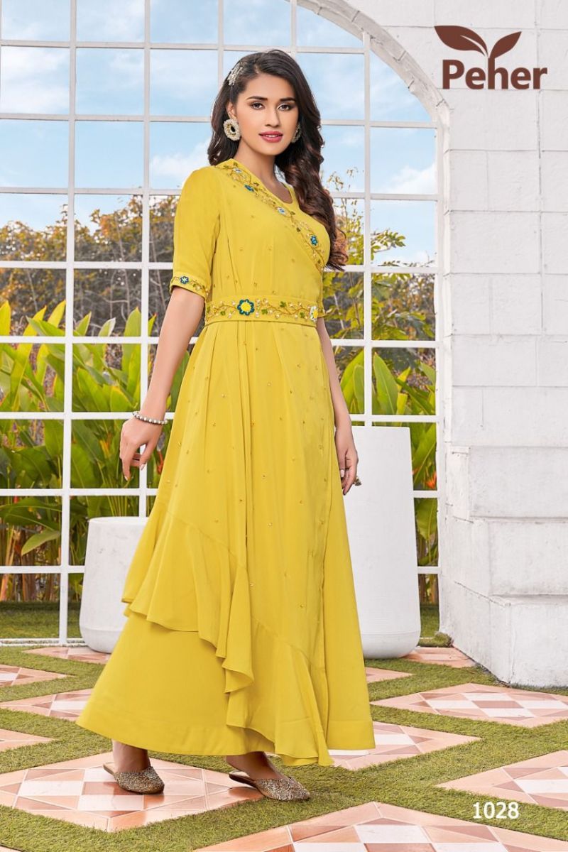 VIVILS-RETRO-VOL-1-GEORGETTE-GOWN-STYLE-KURTIS-AT-WHOLESALE-6