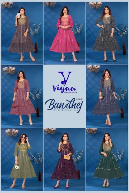 VIYAA-DESIGNER-BANDHEJ-VOL-1-RAYON-PRINT-ANARKALI-GOWNS-MANUFACTURER-10