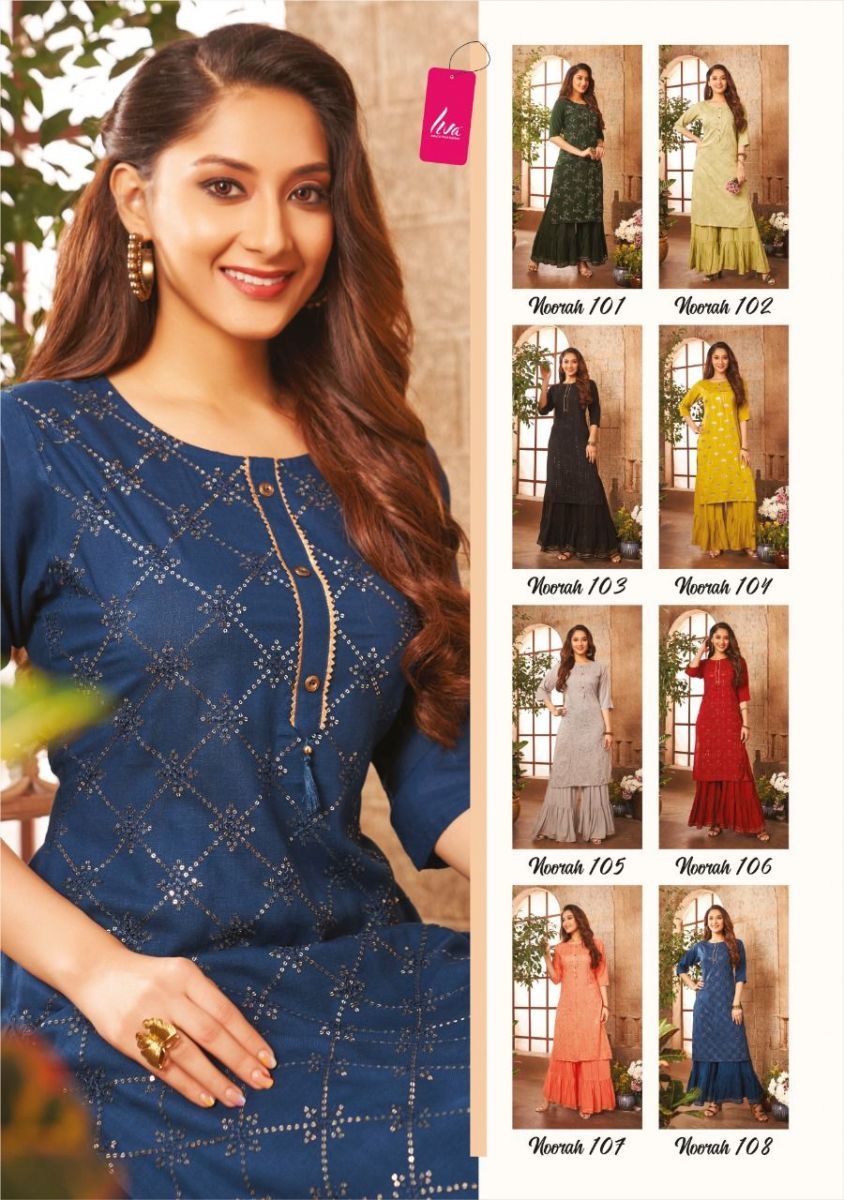 WANNA-NOORAH-SUPER-FANCY-RAYON-KURTI-WITH-SHARARA-LATEST-CATALOGUE-AHEMDABAD-1