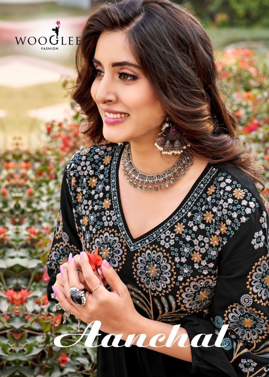WOOGLEE-AANCHAL-RAYON-EMBROIDERY-KURTI-CATALOGUE-WHOLESALER-IN-SURAT-1