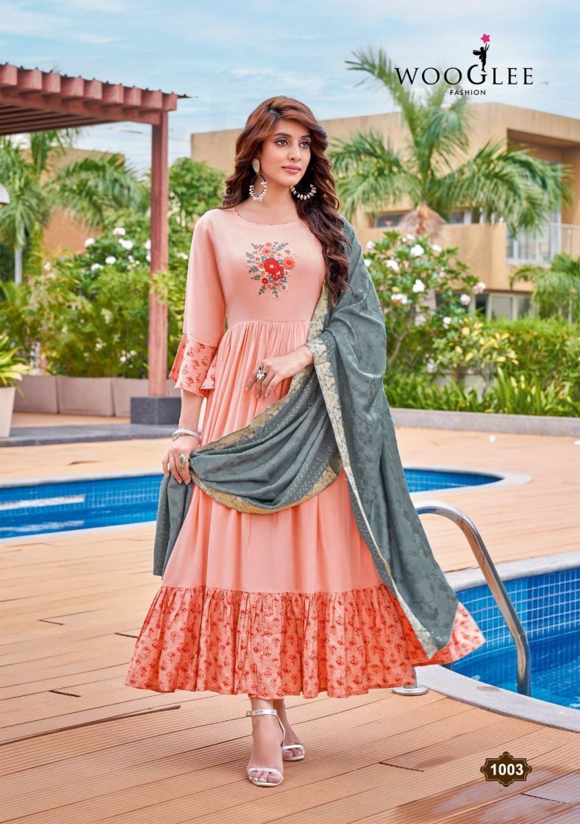 WOOGLEE-AARADHYA-RAYON-PRINTED-GOWN-WITH-DUPATTA-5