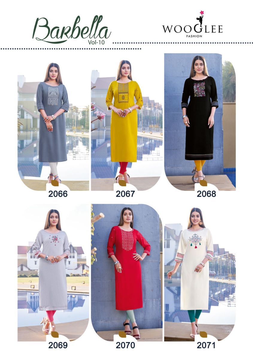 WOOGLEE-BARBELLA-VOL-10-RAYON-HANDWORK-KURTIS-MANUFACTURER-8