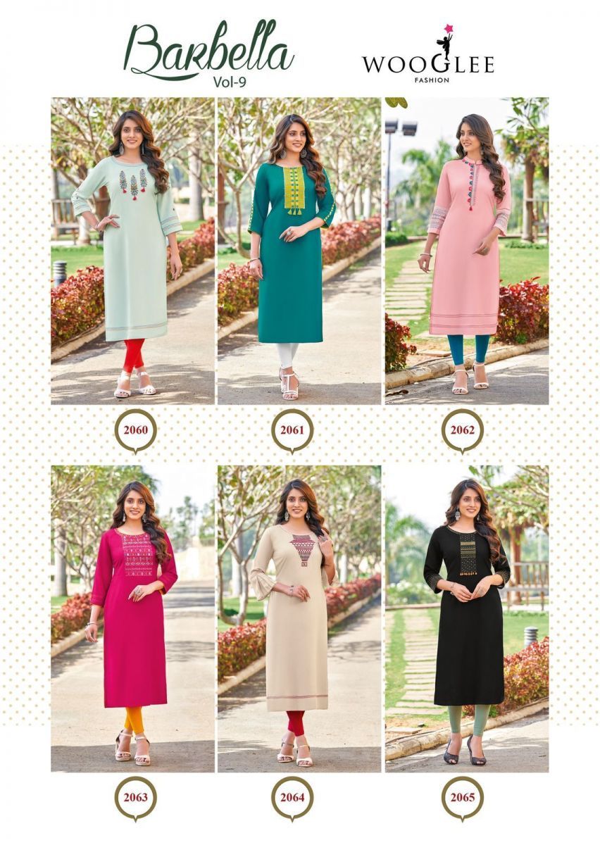 WOOGLEE-BARBELLA-VOL-9-RAYON-HANDWORK-KURTIS-LATEST-COLLECTION-2022-3