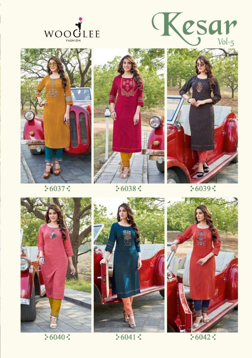 WOOGLEE-KESAR-VOL-5-KURTIS-WITH-PANTS-MANUFACTURER-BY-MITTOO-1