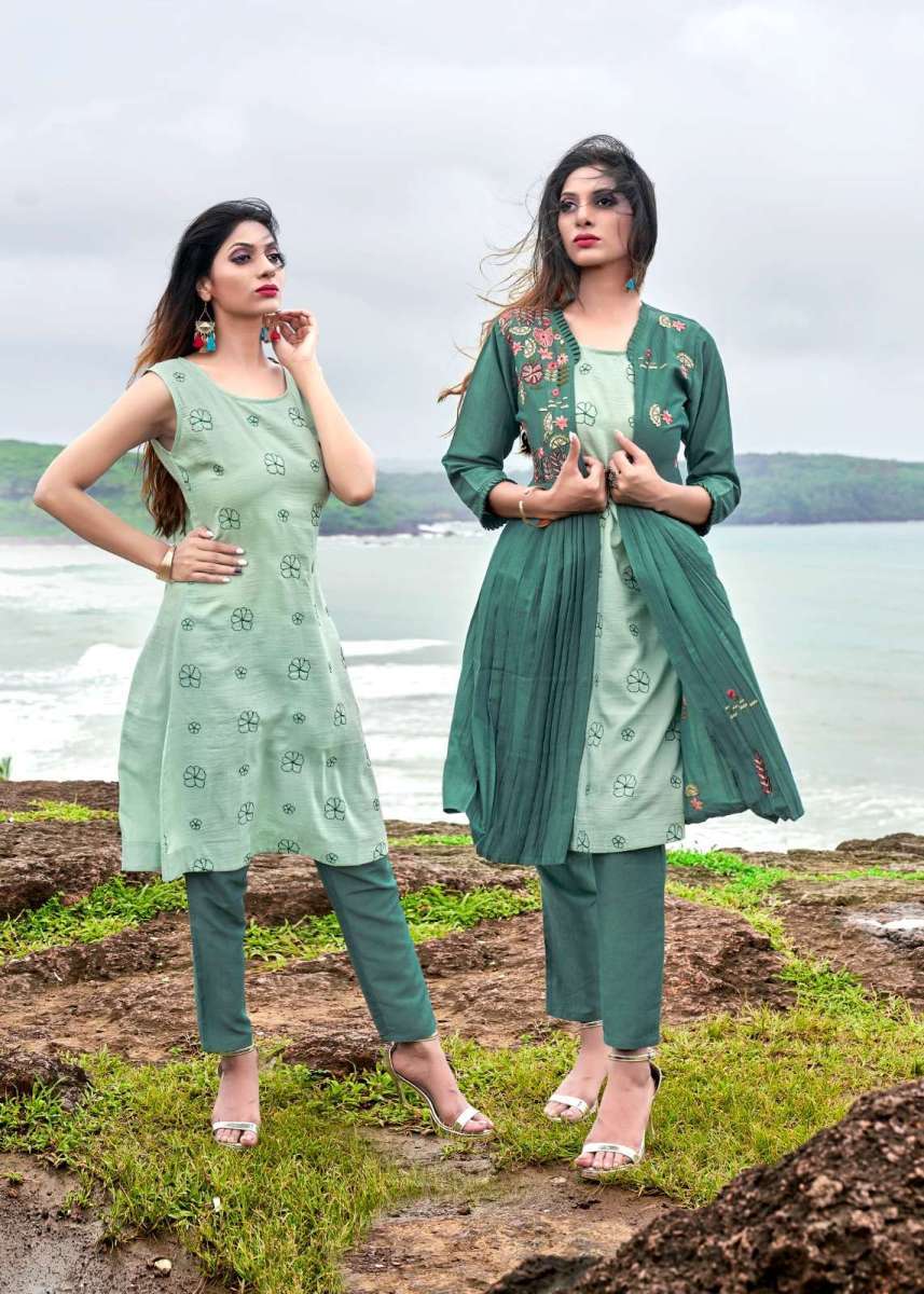YAMI-FASHION-BERRY-FANCY-KURTI-DESIGNER-SHRUG-AND-PANT-NEW-CATALOGUE-2