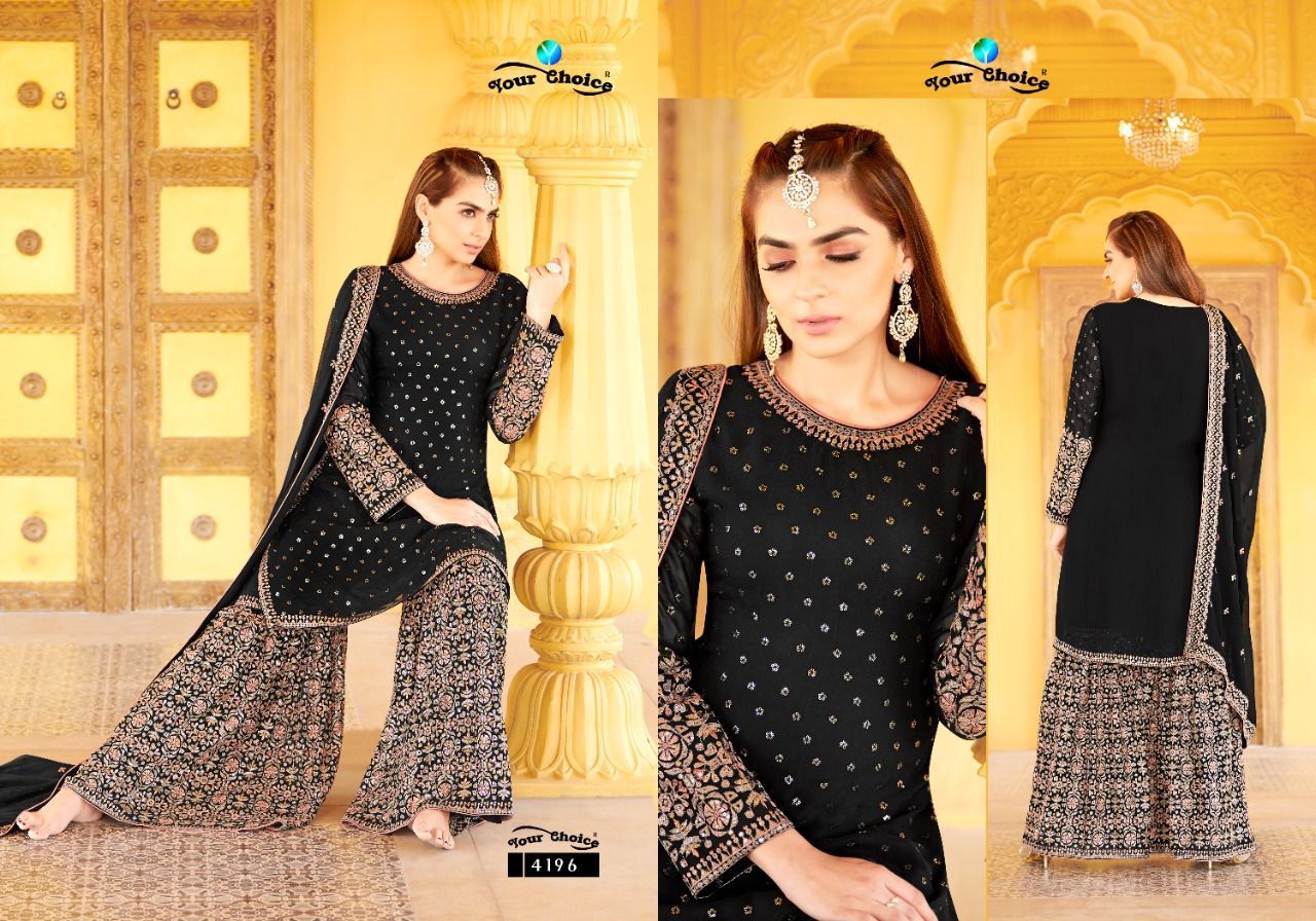 YOUR-CHOICE-HAYAAT-GEORGETTE-SHARARA-SUITS-AT-SURAT-3