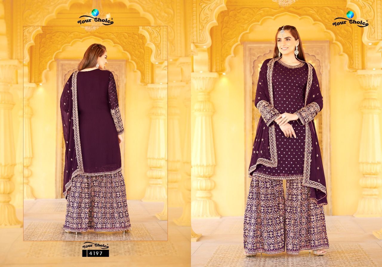 YOUR-CHOICE-HAYAAT-GEORGETTE-SHARARA-SUITS-AT-SURAT-5