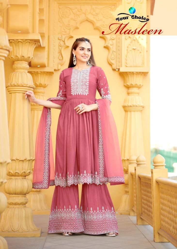 YOUR-CHOICE-MASLEEN-PAKISTANI-SHARARA-SUITS-LATEST-CATALOGUE-1