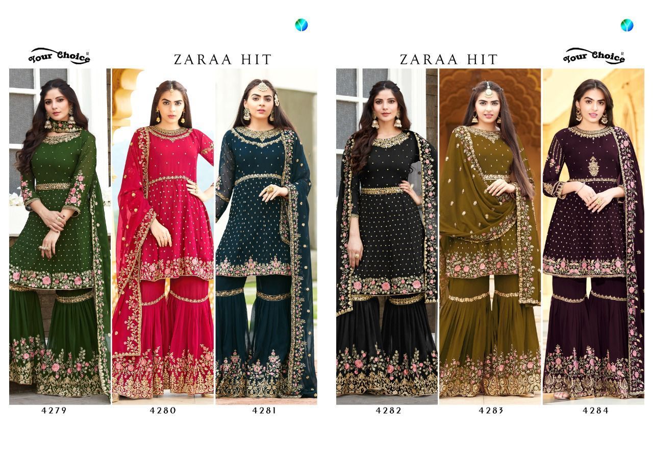 YOUR-CHOICE-ZARAA-HIT-BLOOMING-GEORGETTE-SUITS-WHOLESALE-8