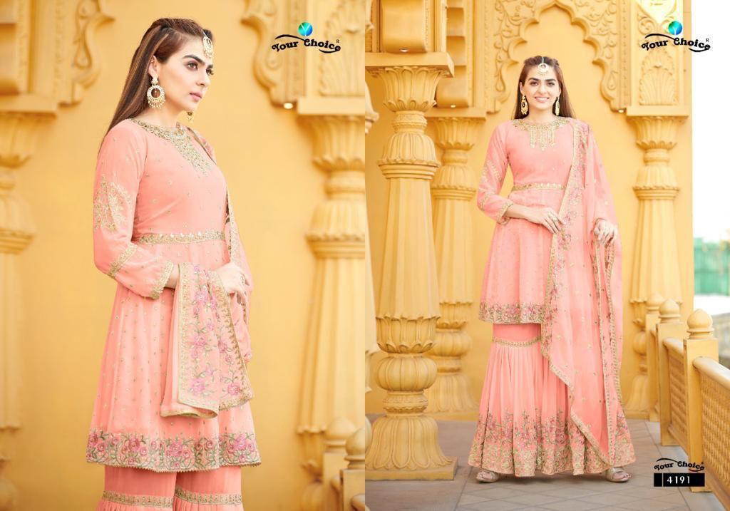 YOUR-CHOICE-ZARAA-VOL-10-PARTY-WEAR-GEORGETTE-SHARARA-SUITS-AT-WHOLESALE-2