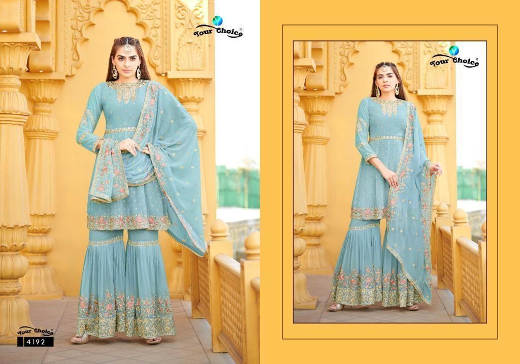 YOUR-CHOICE-ZARAA-VOL-10-PARTY-WEAR-GEORGETTE-SHARARA-SUITS-AT-WHOLESALE-7