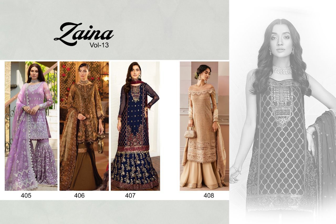 ZAINA-VOL-13-DN-405-TO-DN-408-PAKISTANI-GEORGETTE-SALWAR-KAMEEZ-WHOLESALE-1