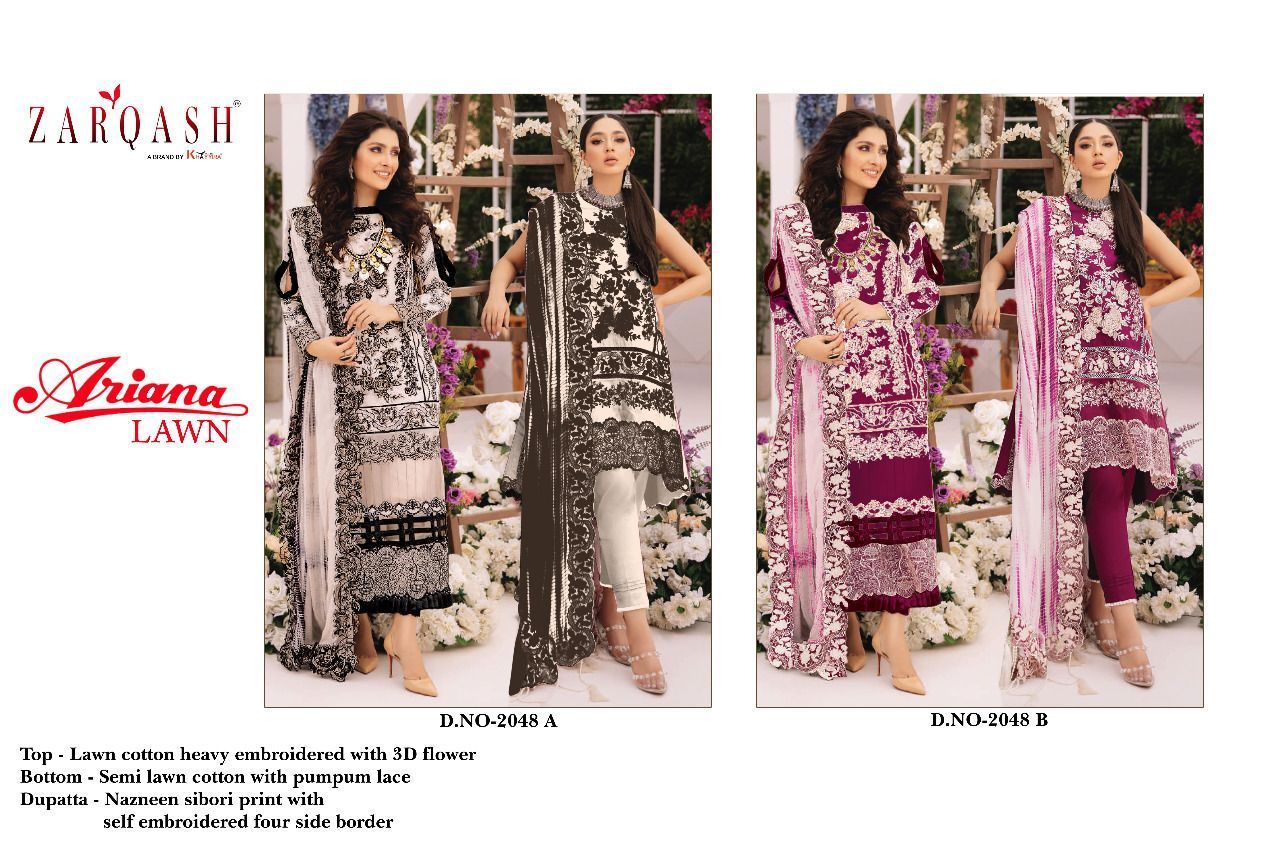 ZARQASH-ARIANA-PAKISTANI-LAWN-SUITS-SUPPLIER-SURAT-3