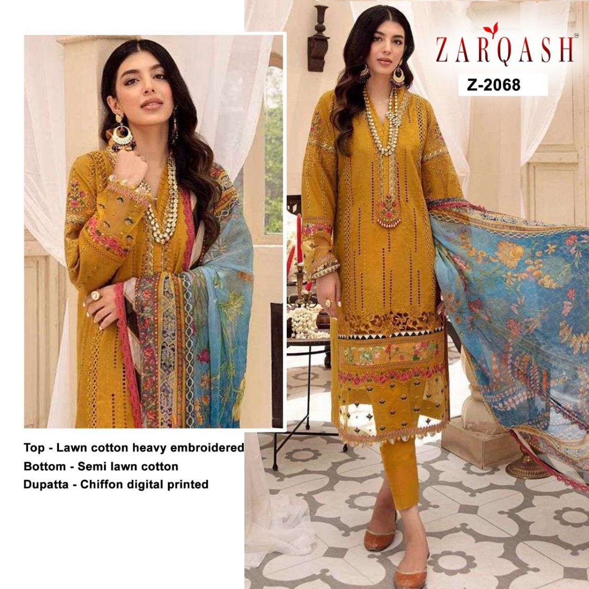 ZARQASH-MAH-E-NOOR-PAKISTANI-LAWN-COTTON-SUITS-LATEST-COLLECTION-2021-1