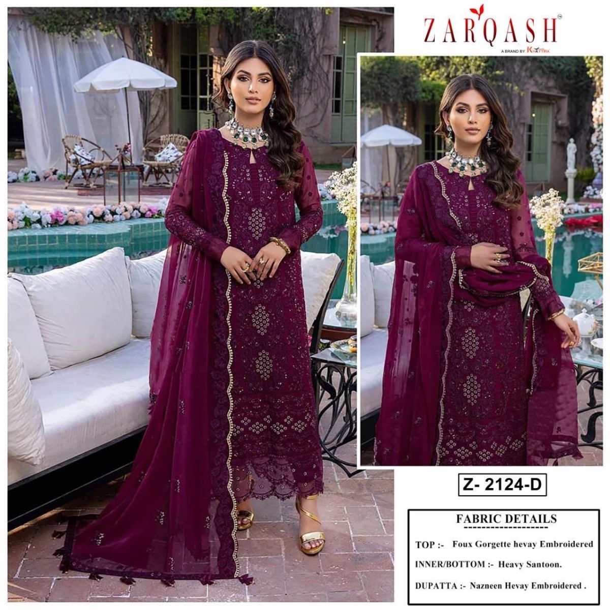 ZARQASH-Z-2124-FOUX-GEORGETTE-PAKISTANI-SALWAR-SUITS-WHOLESALE-5