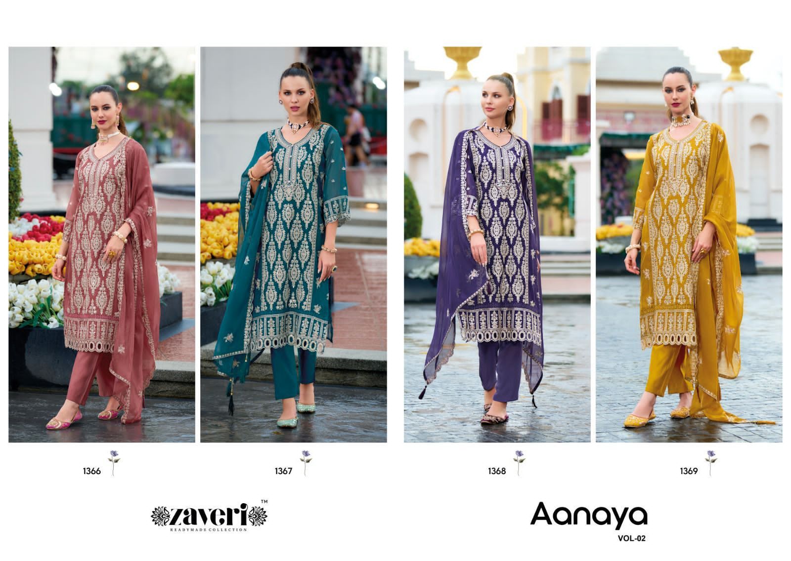 ZAVERI-AANAYA-VOL-2-READYMADE-ORGANZA-SUITS-11