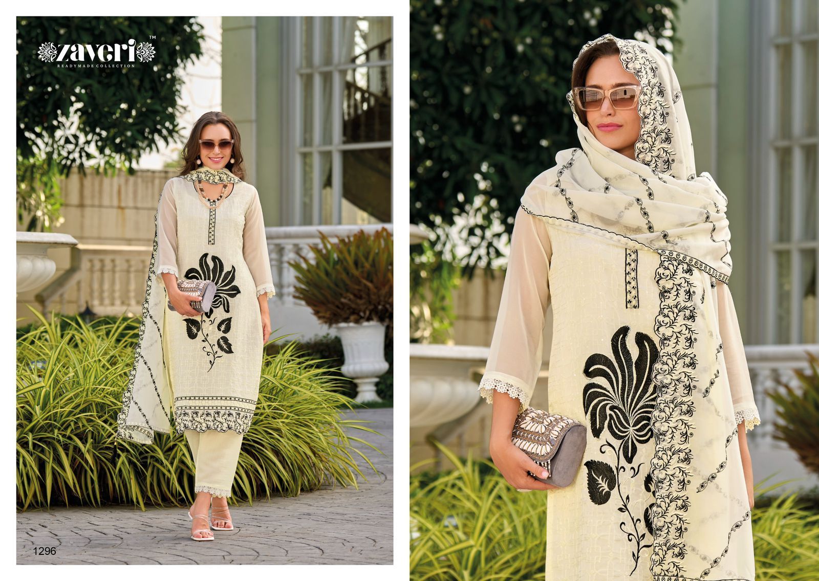 ZAVERI-BLACK-WHITE-ALMIRAH-ORGANZA-SUITS-WHOLESALE-4