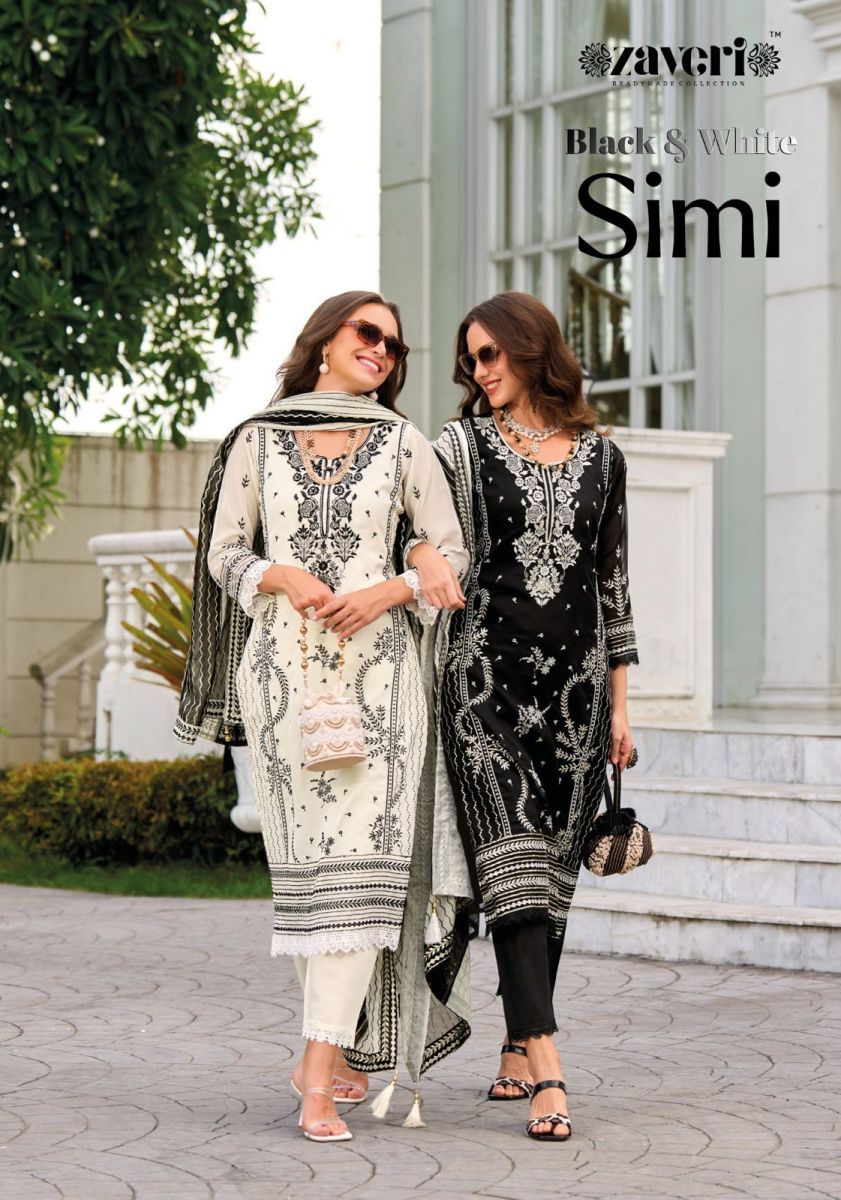 ZAVERI-BLACK-WHITE-SIMI-HEAVY-ORGANZA-READYMADE-KURTI-DISTRIBUTOR-IN-SURAT-2