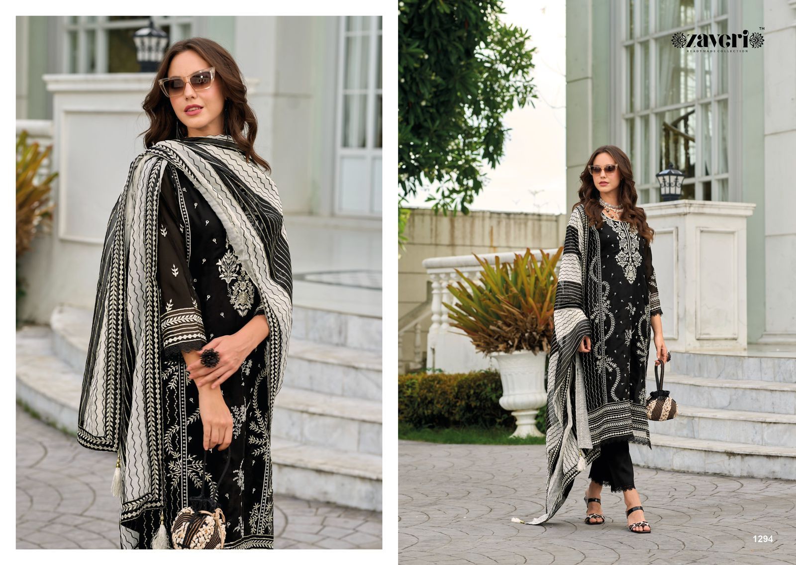 ZAVERI-BLACK-WHITE-SIMI-HEAVY-ORGANZA-READYMADE-KURTI-DISTRIBUTOR-IN-SURAT-6