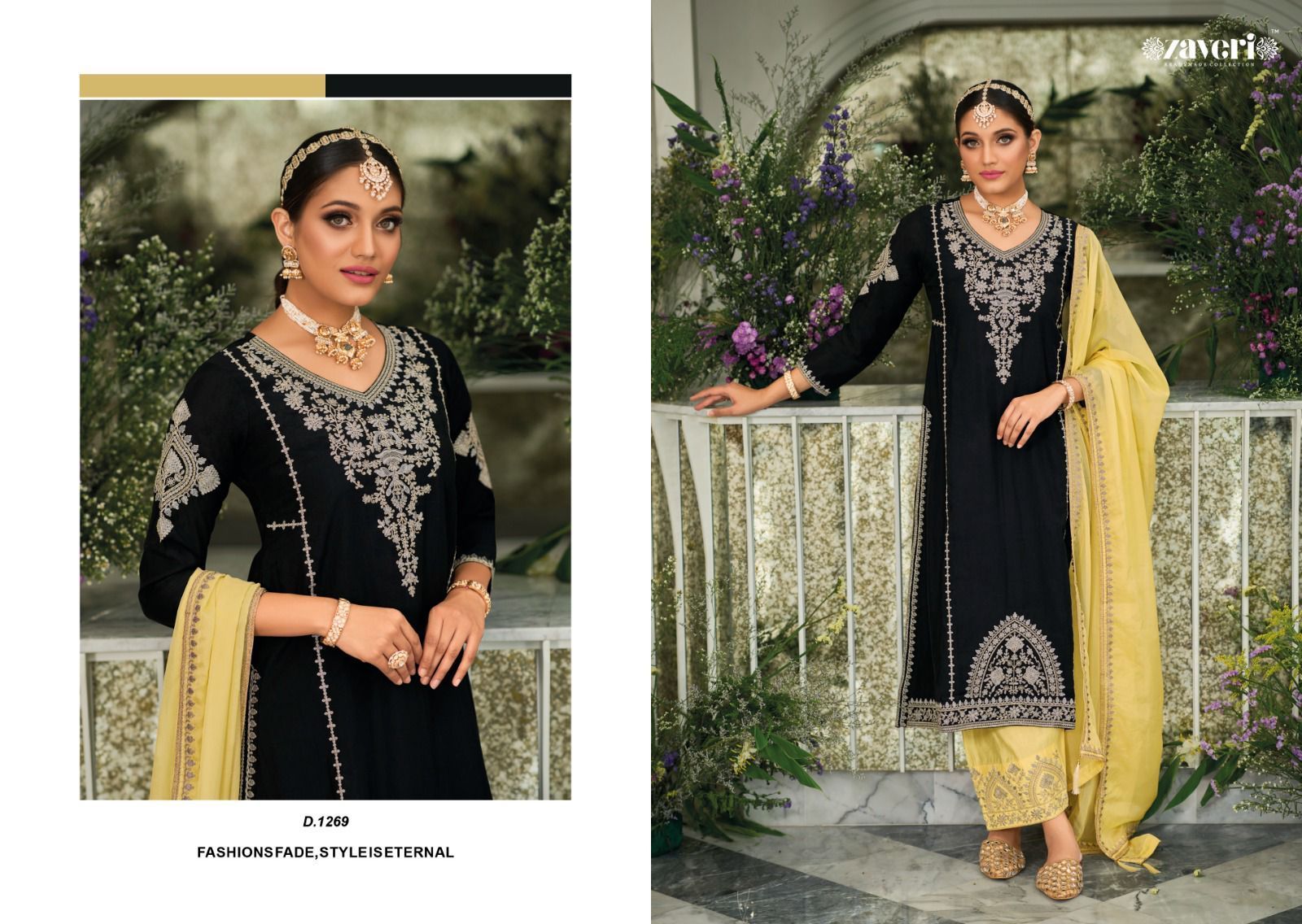 ZAVERI-BLACK-WHITE-VOL-3-SILK-EMBROIDERY-READYMADE-KURTI-SUPPLIER-IN-SURAT-2