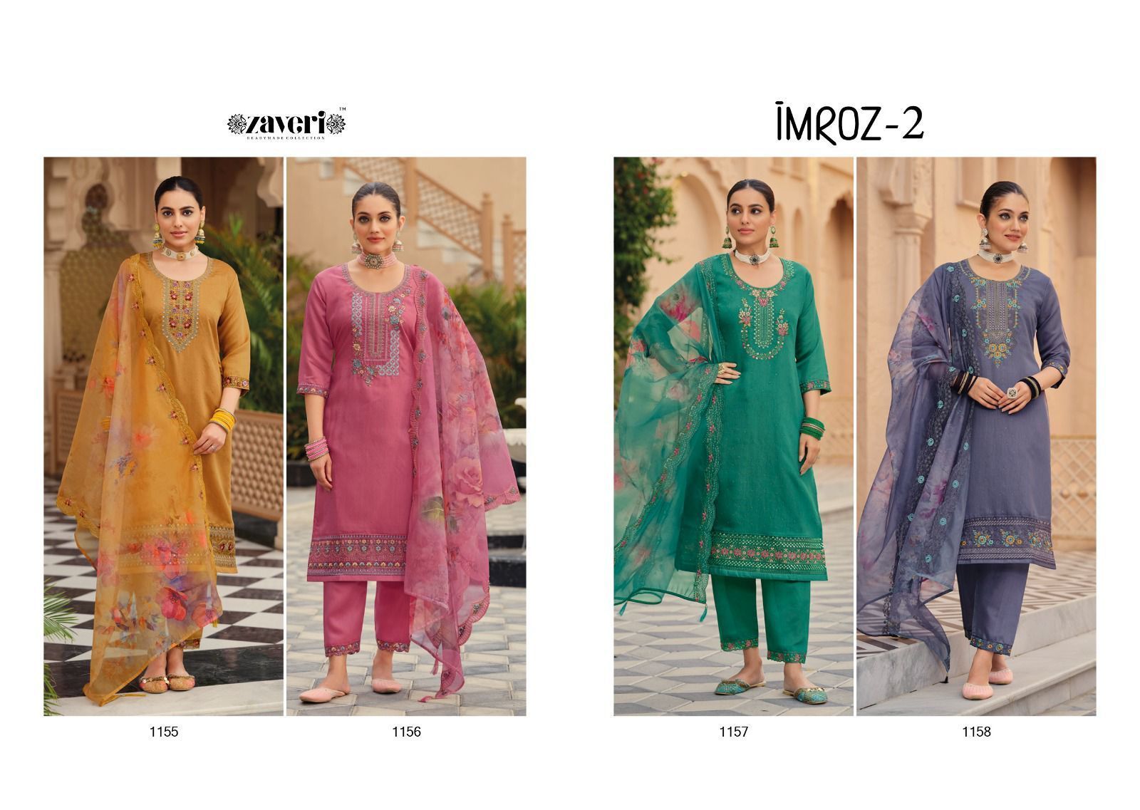 ZAVERI-IMROZ-VOL-2-1155-1158-READYMADE-SILK-EMBROIDERED-SUITS-LATEST-CATALOGUE-9