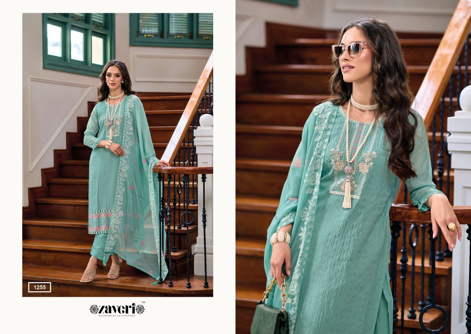 ZAVERI-RUAAB-ORGANZA-HANDWORK-KURTI-DISTRIBUTOR-SURAT-1