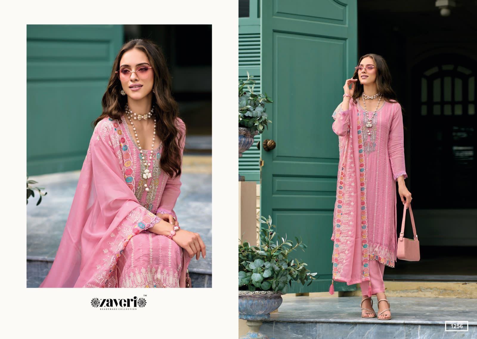 ZAVERI-RUAAB-ORGANZA-HANDWORK-KURTI-DISTRIBUTOR-SURAT-4