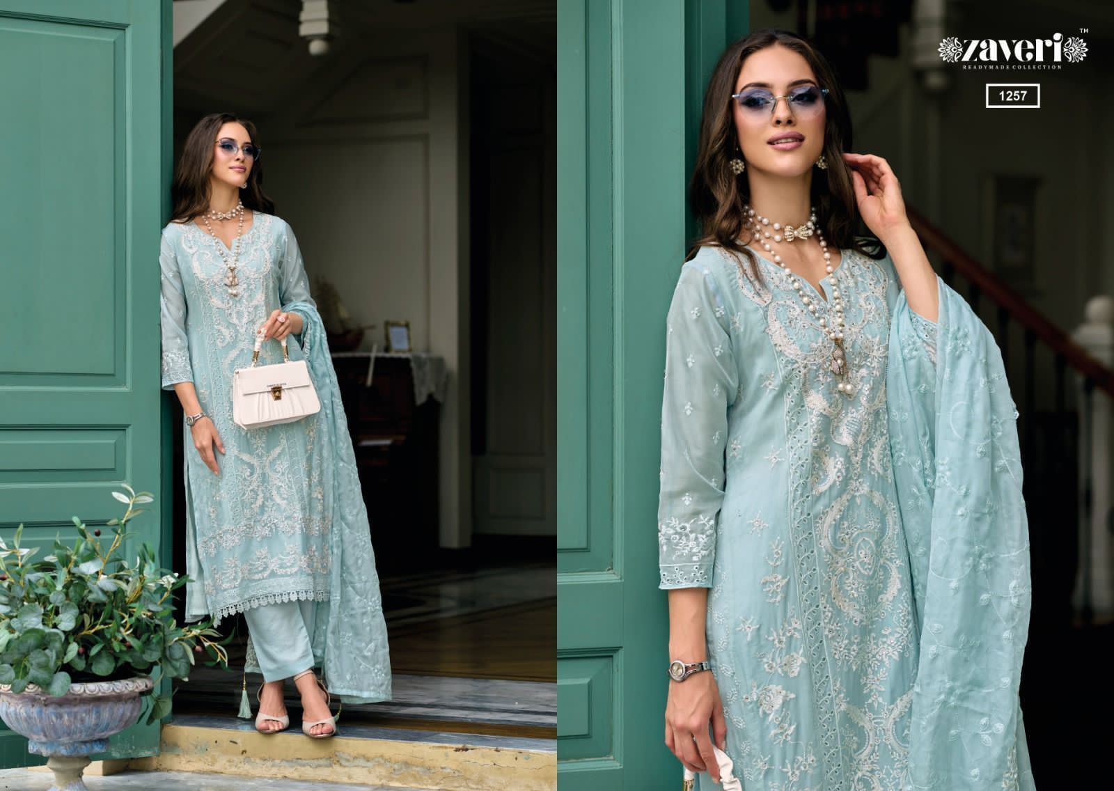 ZAVERI-RUAAB-ORGANZA-HANDWORK-KURTI-DISTRIBUTOR-SURAT-9