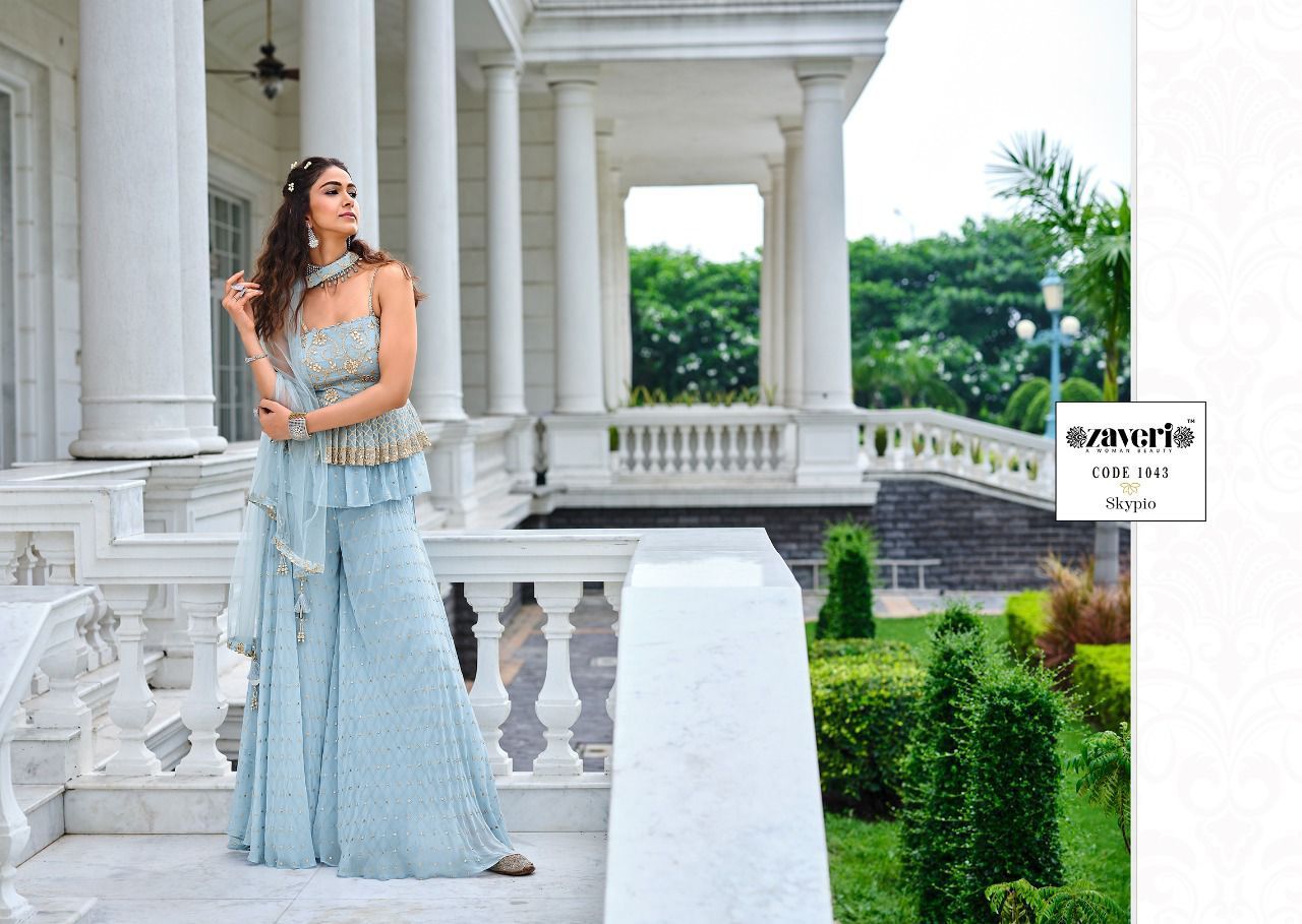 ZAVERI-SKYPIO-DESIGNER-READYMADE-TOP-PLAZO-WITH-DUPATTA-COLLECTION-2021-2