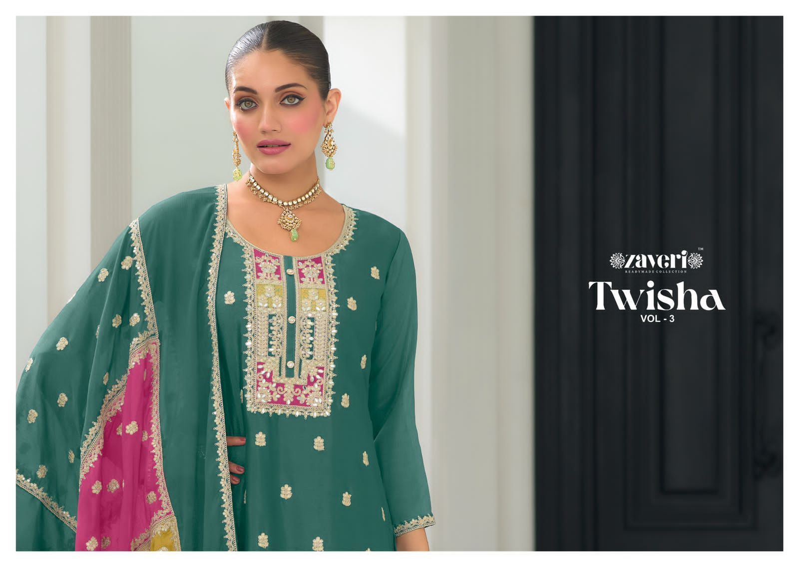 ZAVERI-TWISHA-VOL-3-CHINON-EMBROIDERY-READYMADE-KURTI-SUPPLIER-4