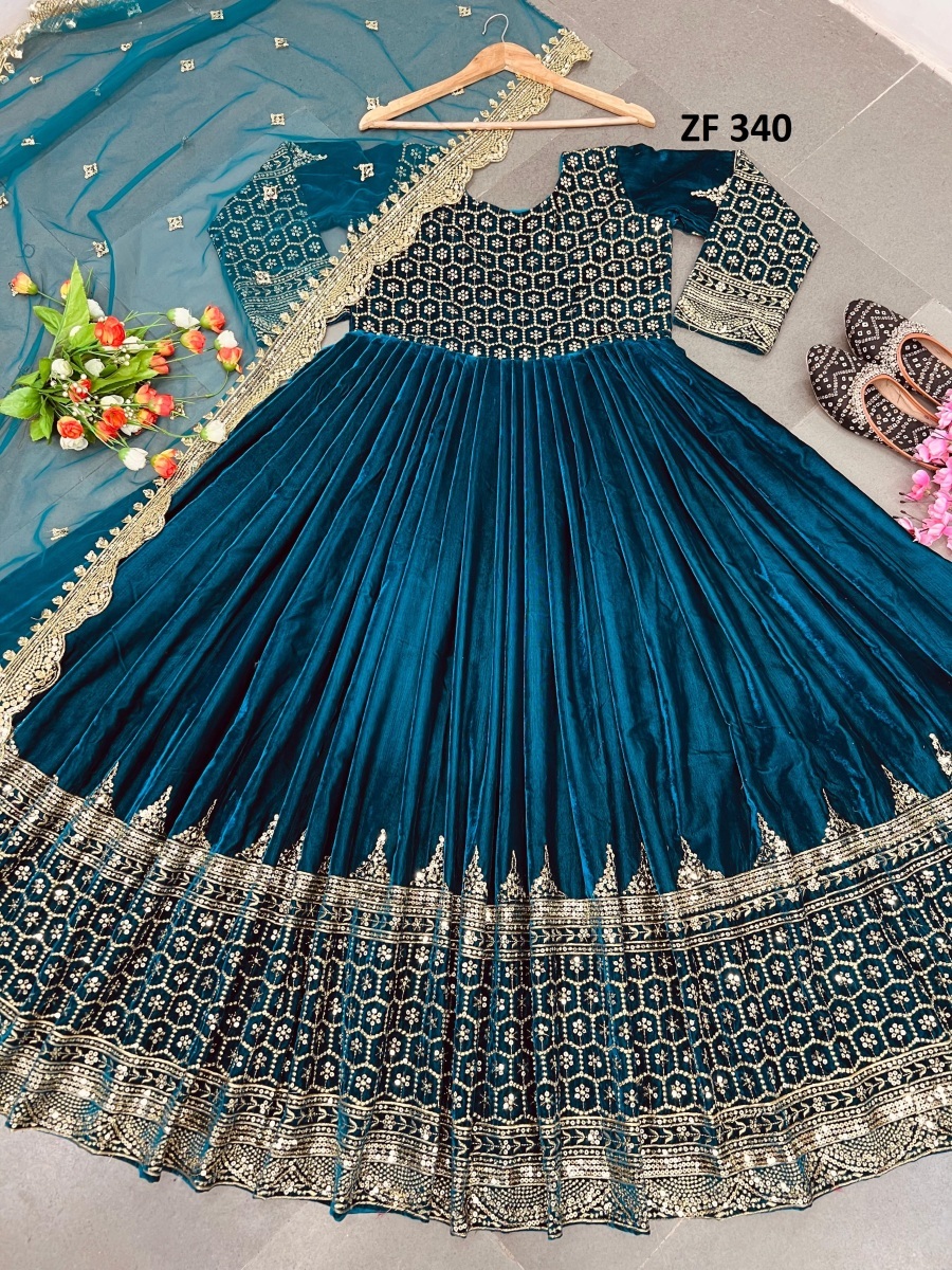 ZEEL-FASHION-ZF-340-C-DESIGNER-VELVET-GOWN-1