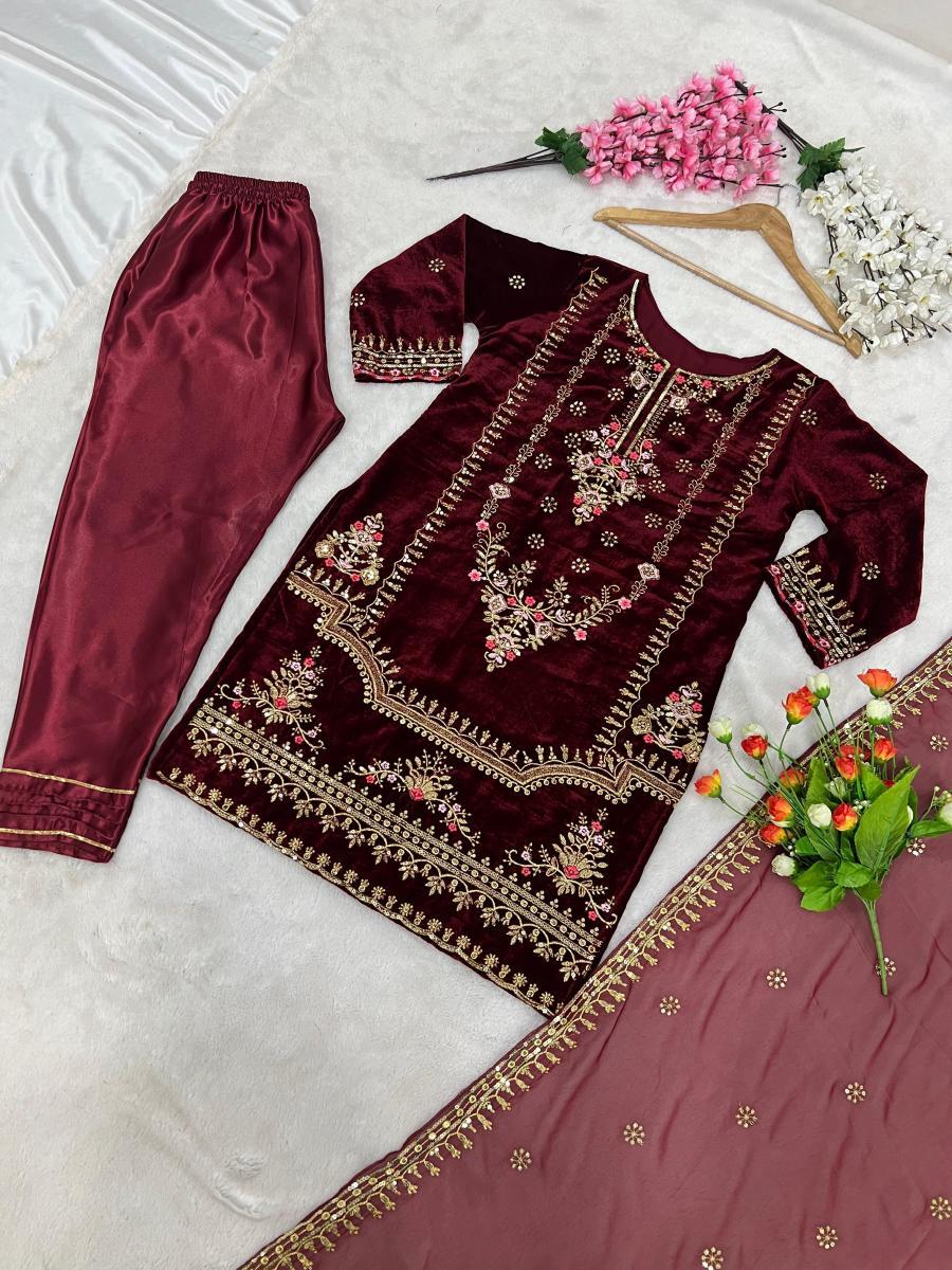 ZEEL-FASHION-ZF-345-B-DESIGNER-VELVET-SUITS-3